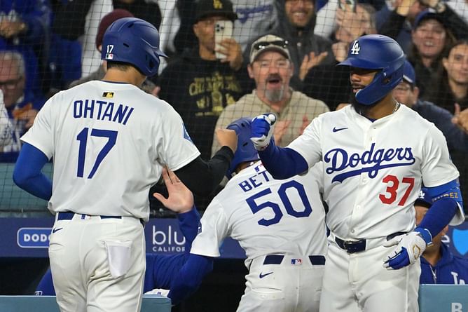 Shohei Ohtani mirrors Mookie Betts' HR celebration in Dodgers' blowout win vs. Rockies