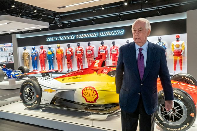 $5.6B NASCAR team boss Roger Penske flies to the iconic Masters 2025 in his private jet