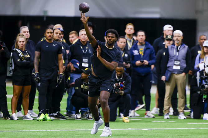 "One of my top picks" - Rapper Meek Mill heaps praise on Shedeur Sanders as Colorado QB's draft slide continues