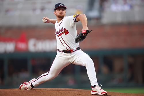 Spencer Schwellenbach is on the mound today (Imagn)