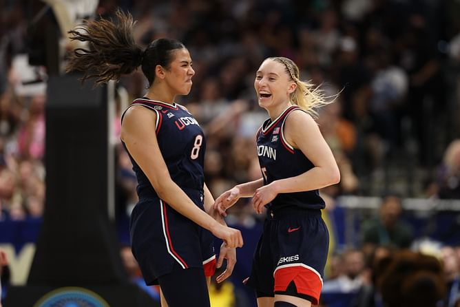 UConn’s Jana El-Alfy teary-eyed while talking about Paige Bueckers