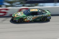 Daniel Suarez drives the #99 Chevrolet Camaro for Trackhouse Racing - Source: Imagn