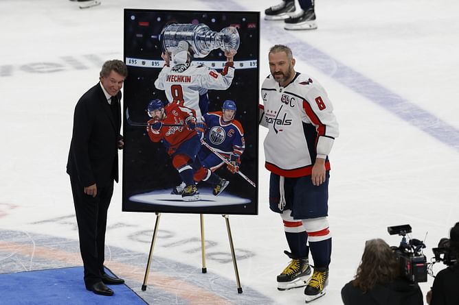 WATCH: Wayne Gretzky's first reaction to Alex Ovechkin as he breaks "The Great One's" historic goal record