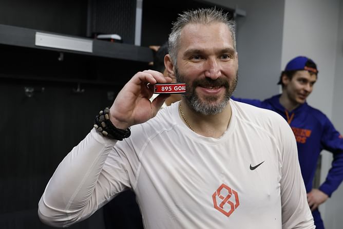 Watch: Alex Ovechkin double fists 2 beers immediately after entering his private party in D.C for making NHL history