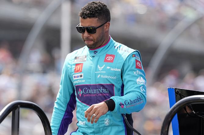 VIDEO: Bubba Wallace shows old school drafting skill in wild Talladega finish
