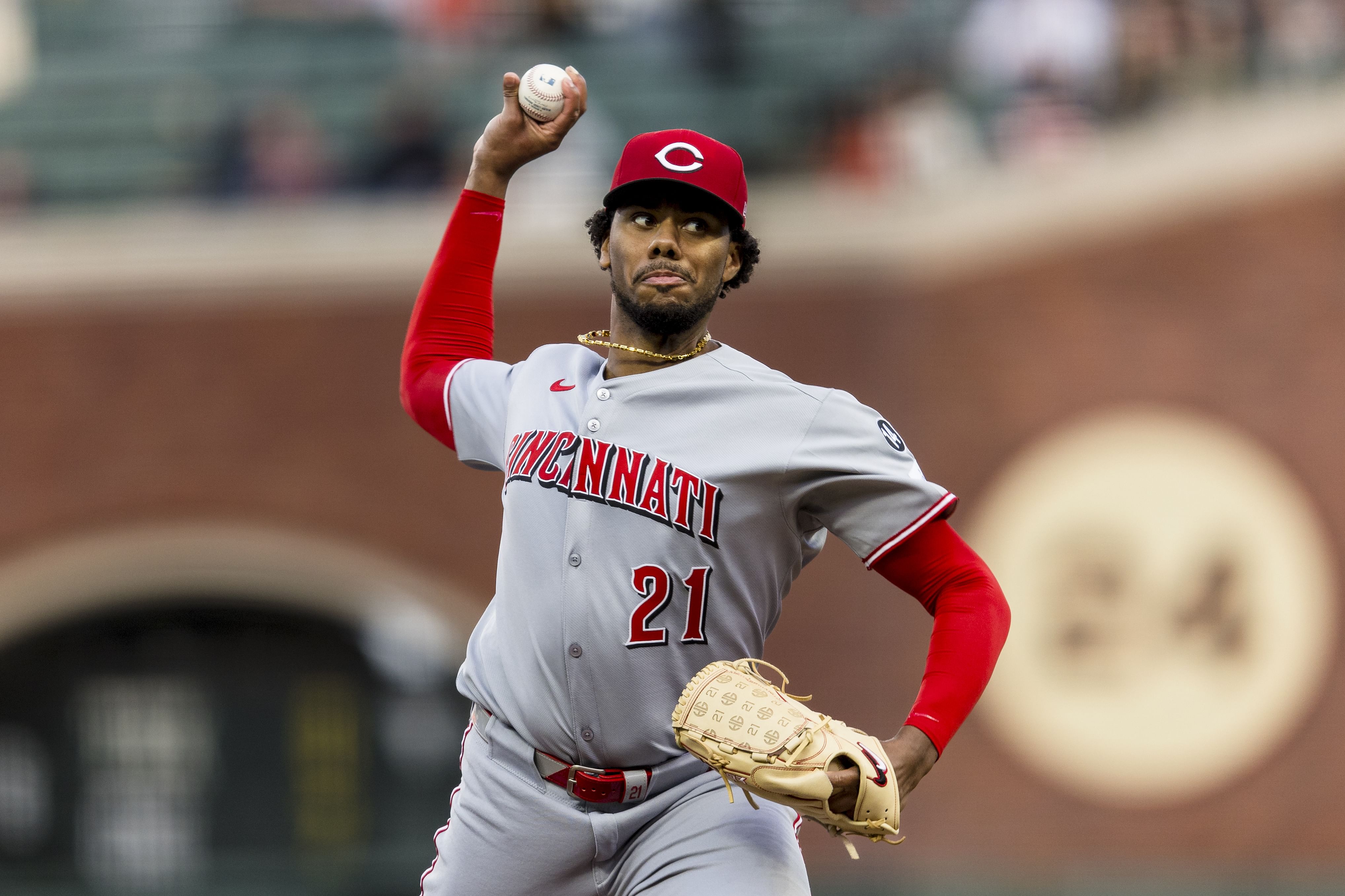 Hunter Greene is pitching today - Source: Imagn