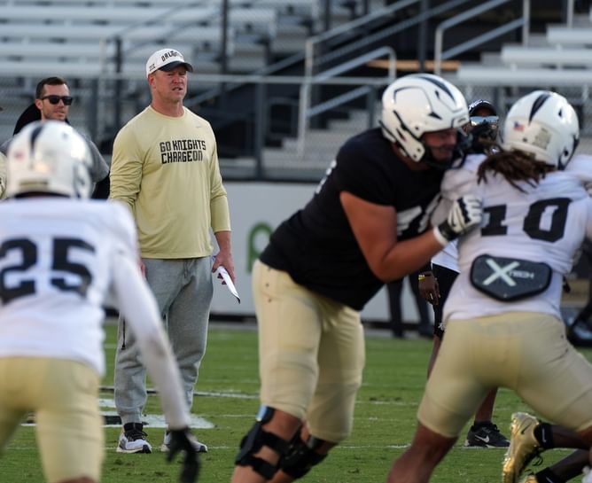 UCF HC Scott Frost sidesteps the Nico Iamaleava fiasco question as he makes his stance clear on the current state of CFB