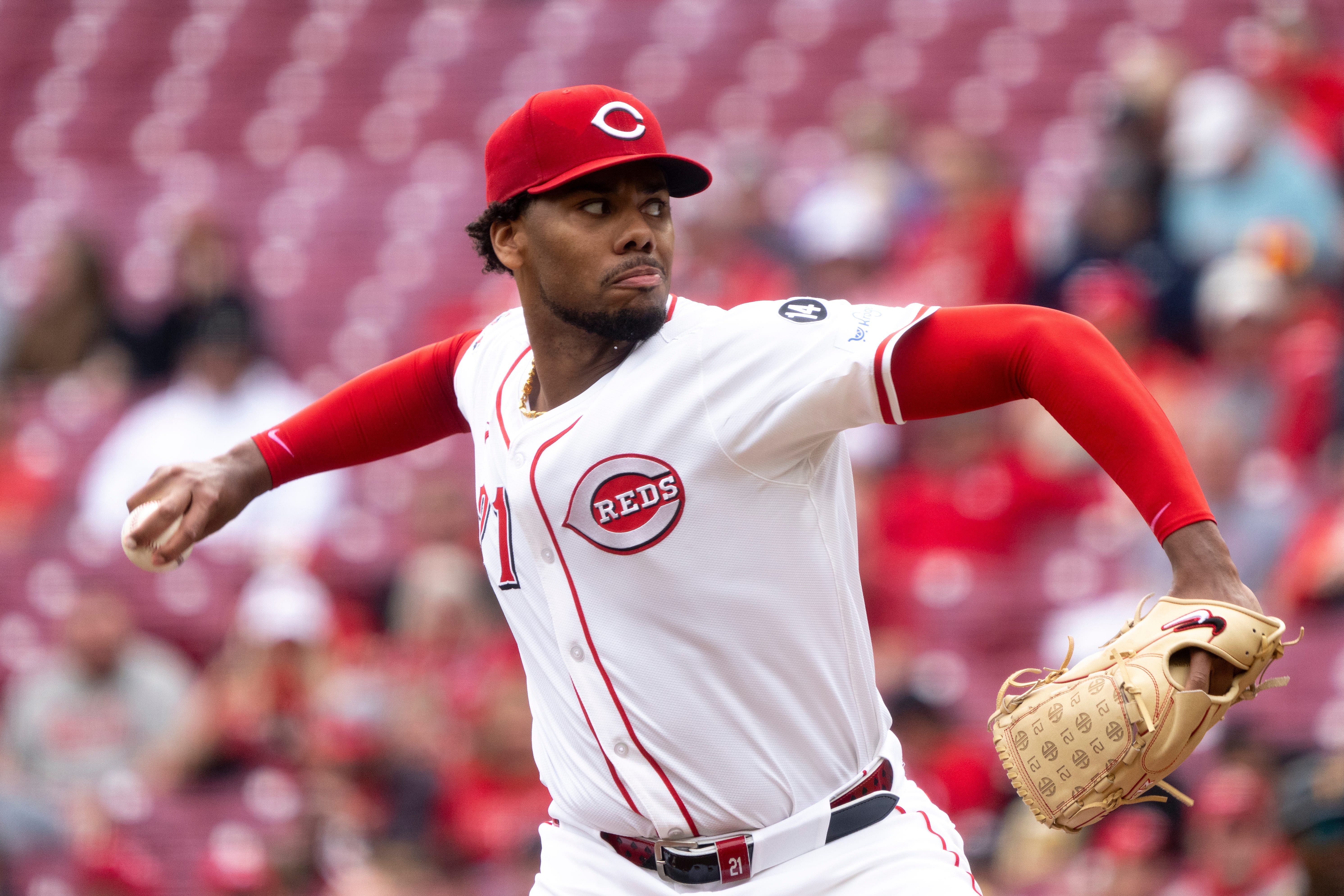 Hunter Greene is pitching today - Source: Imagn
