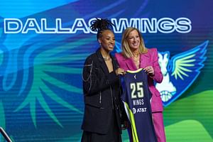 Coach Wes Moore’s special message makes Aziaha James emotional on Candace Parker’s show