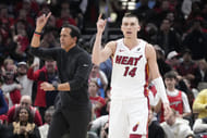 Erik Spoelstra on lessons learned by Tyler Herro from this series. (Photo: IMAGN)