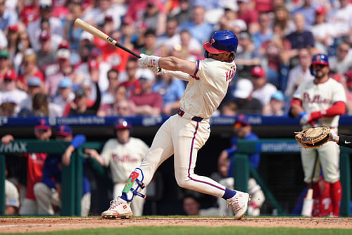 Bryce Harper's timeline was spot on (Imagn)