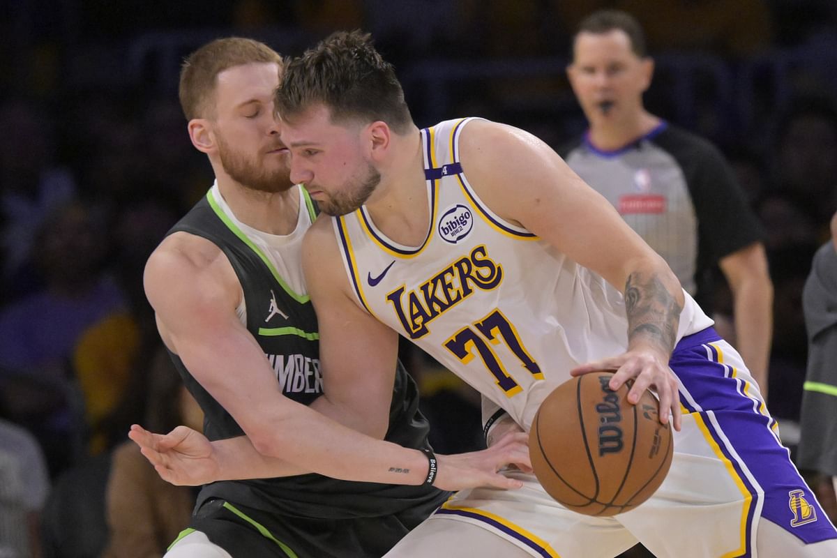 Magic Johnson identifies fatal flaws in Luka Doncic's Lakers after Timberwolves torch them in playoff opener