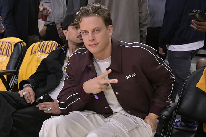 Spotted: Joe Burrow turns heads at Game 1 of Lakers-Wolves NBA playoffs as Anthony Edwards crashes LeBron James' party