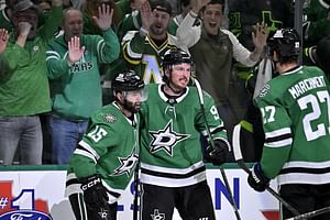 Stars' Colin Blackwell's wife Lauren drops five-word reaction to husband's game-winning OT goal against Avalanche in Game 1