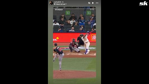 Screenshot from the story on Instagram (Source: @nathalii30/Instagram)