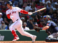 Boston Red Sox' Alex Bregman poised a homer - Source: Imagn