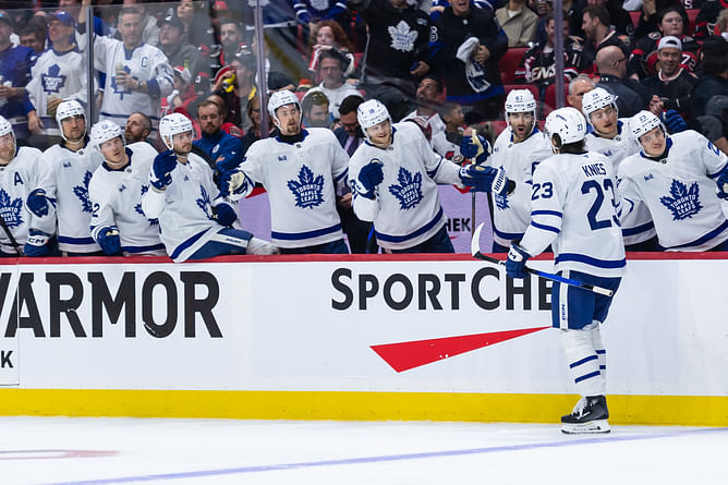 Leafs' Matthew Knies hilariously admits his role in team's power-play as Toronto takes 3-0 lead against Senators - "Park my big a** in front"
