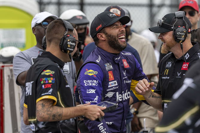 Bubba Wallace takes a sly dig at Joey Logano after Austin Cindric’s Talladega triumph