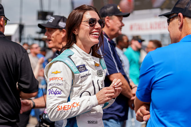 Katherine Legge stays positive amid Talladega heartbreak: "Unfortunately, it was not to be"
