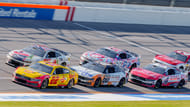 Joey Logano (22) leads the pack at Talladega. Source: Imagn