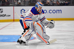 Oilers' Calvin Pickard jokes about LA Kings' "secret weapon" in Games 1 & 2