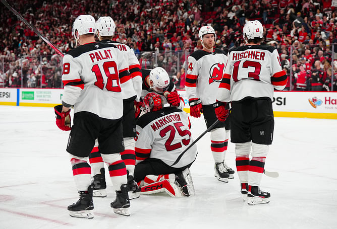 3 least impressive New Jersey Devils players from 5-4 2OT loss to Carolina Hurricanes in Game 5 feat. Dawson Mercer