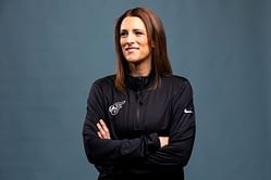 Fever HC Stephanie White makes light of sharing jersey number with Caitlin Clark: "Sat on the bench a lot"