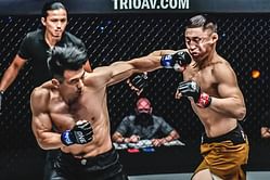 "Lights totally out" - Fans feel the insane power Zhang Lipeng unleashed in his KO sequence of Ruslan Emilbek Uulu