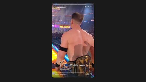 Mandeep Singh reacts to John Cena's win! [Image credit: Mandeep Singh's Instagram stories]