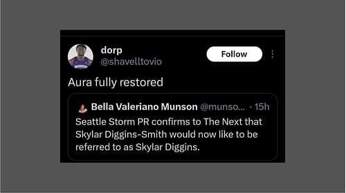 One fan thinks that Diggins-Smith has nothing to lose with the change.