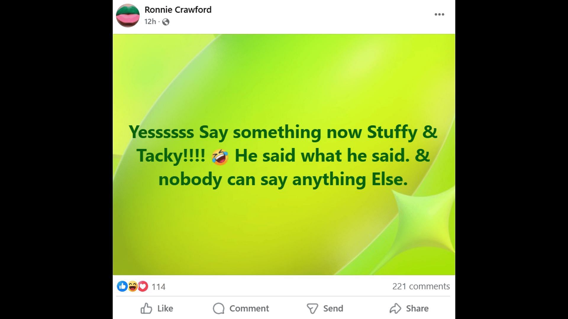 A Facebook post about Eric&#039;s decision to feature Brooke (Image via Facebook/The Bold and the Beautiful)