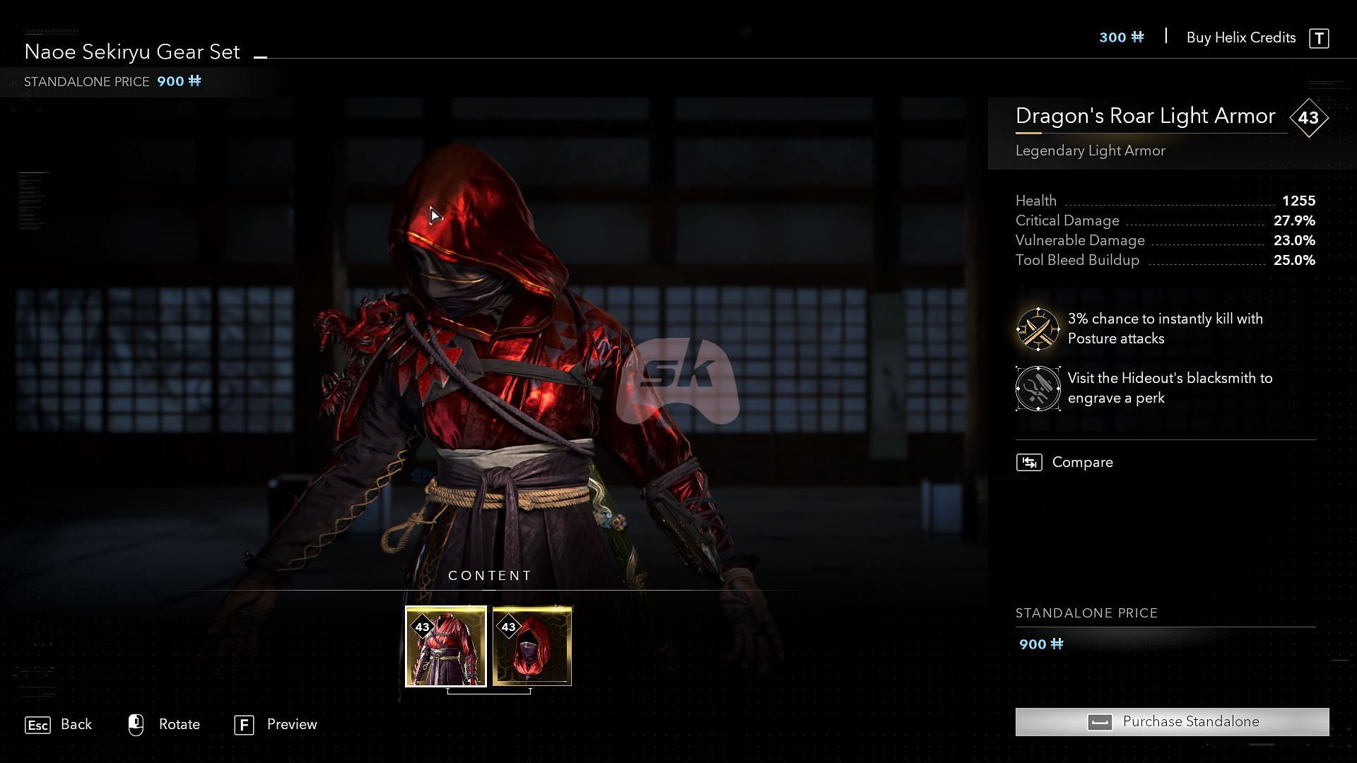 This armor is exclusive to Naoe (Image via Ubisoft || Sportskeeda Gaming)
