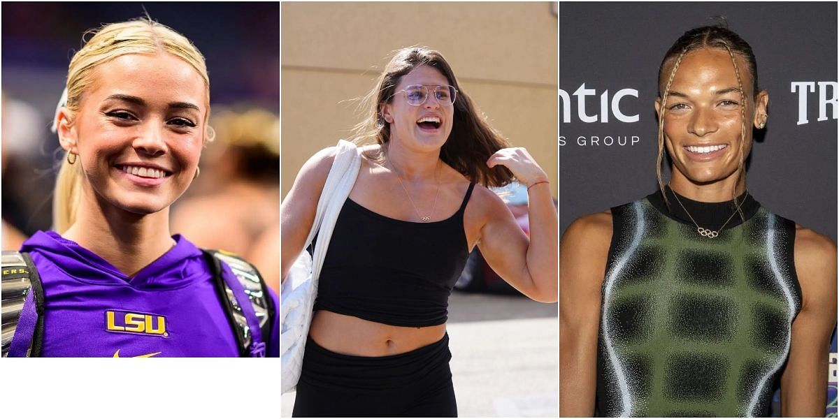Olivia Dunne, Ilona Maher and Anna Hall