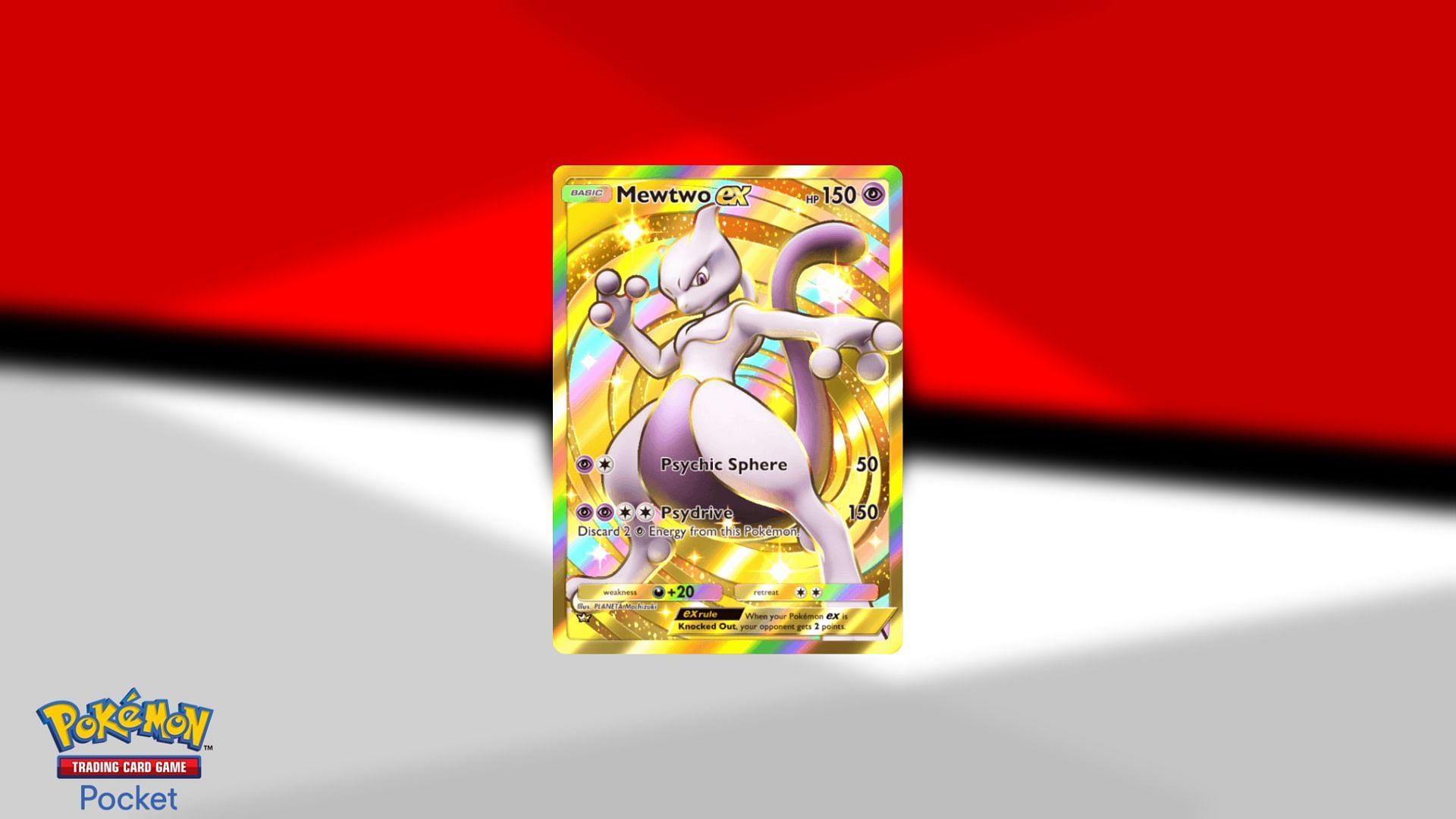 Gold Crown Mewtwo ex in Pokemon TCG Pocket (Image via The Pokemon Company)