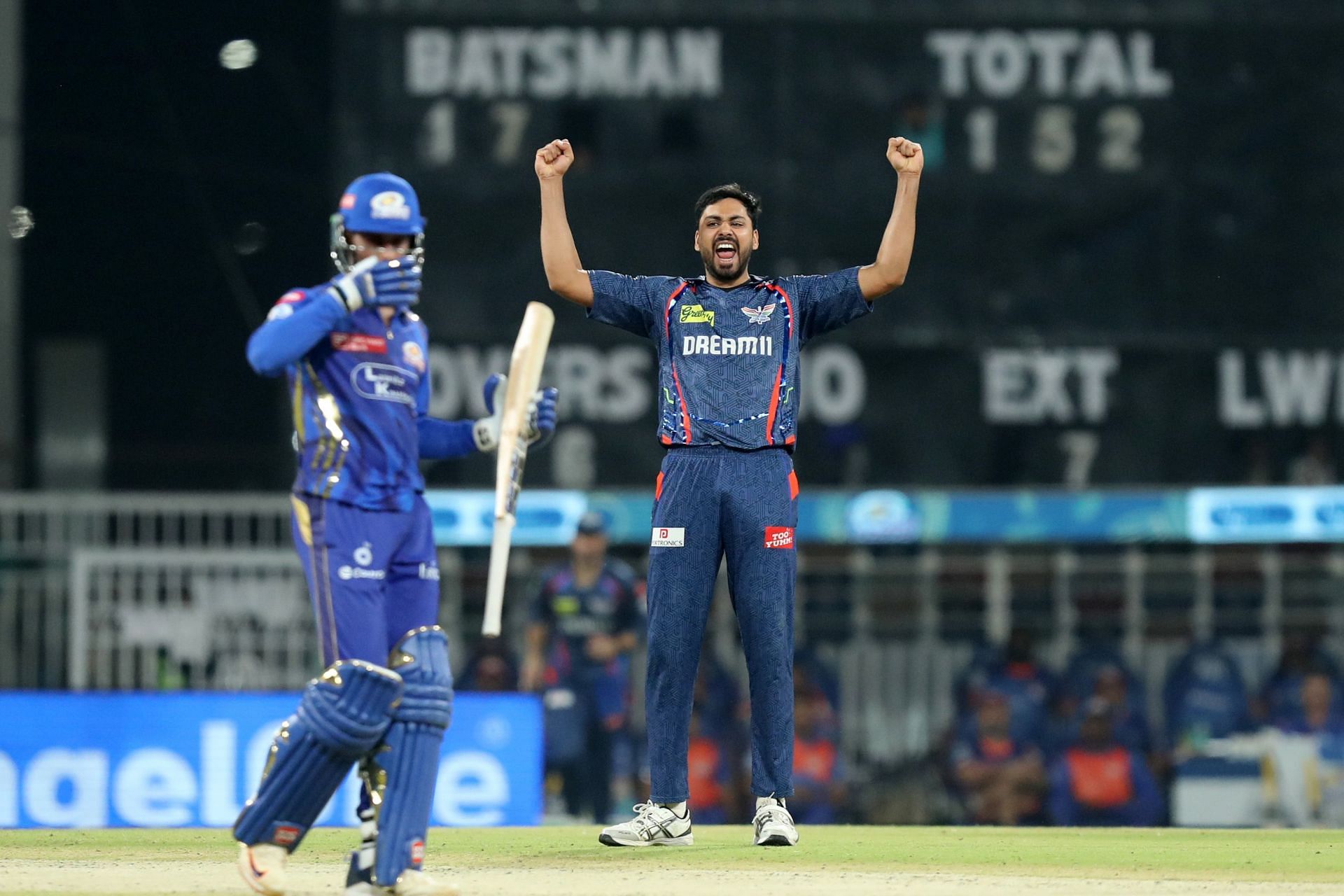 Avesh Khan celebrates Suryakumar Yadav