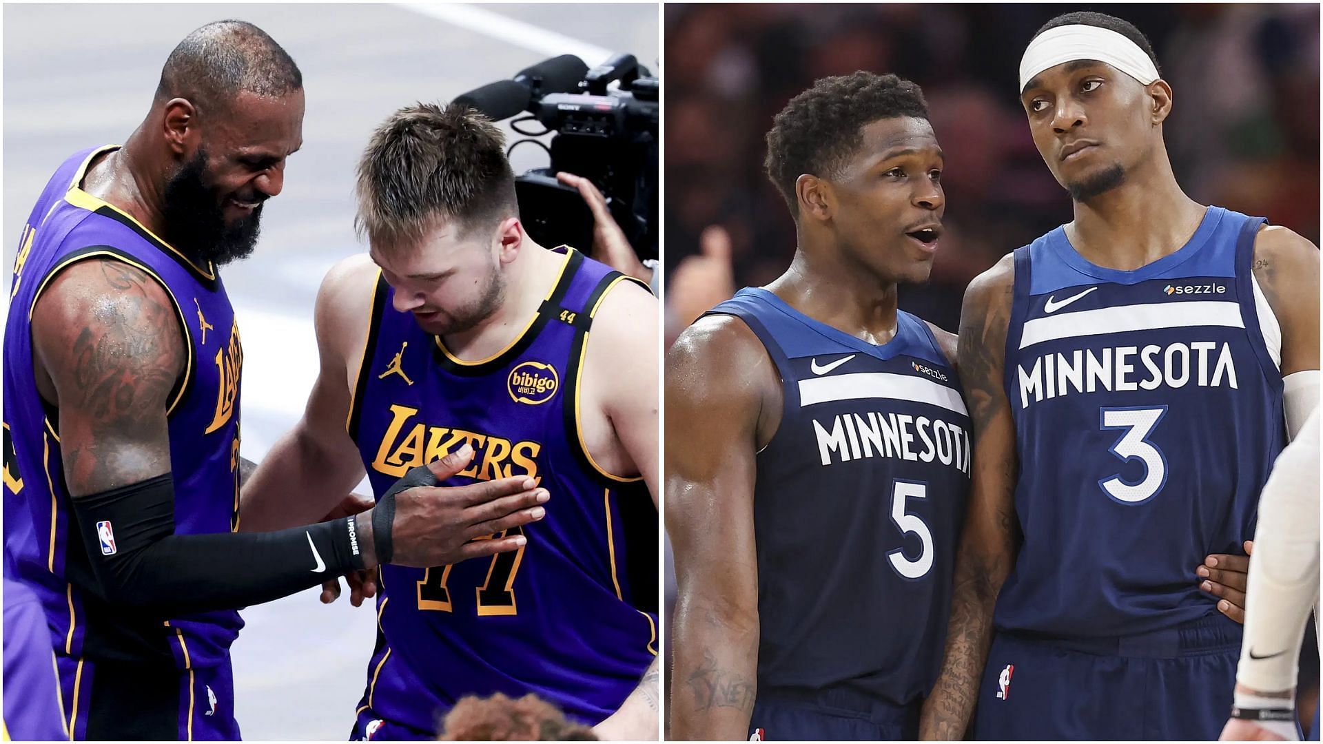 LA Lakers vs Minnesota Timberwolves Prediction and Betting Tips for Game 4. (Photos: IMAGN)