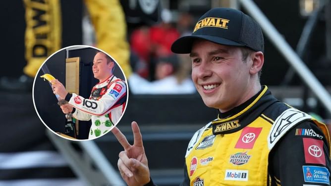 WATCH: Christopher Bell turns chef making pre-race peanut butter banana toast using Bristol sword