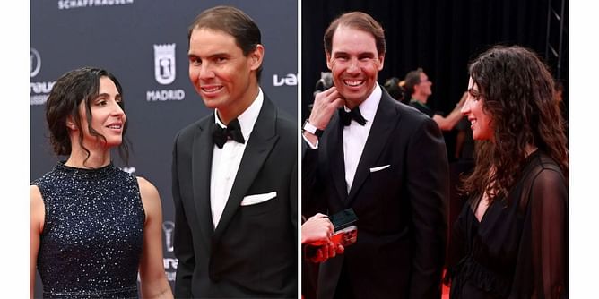 Rafael Nadal's pregnant wife Maria shows off her baby bump in first appearance with the Spaniard after reports
