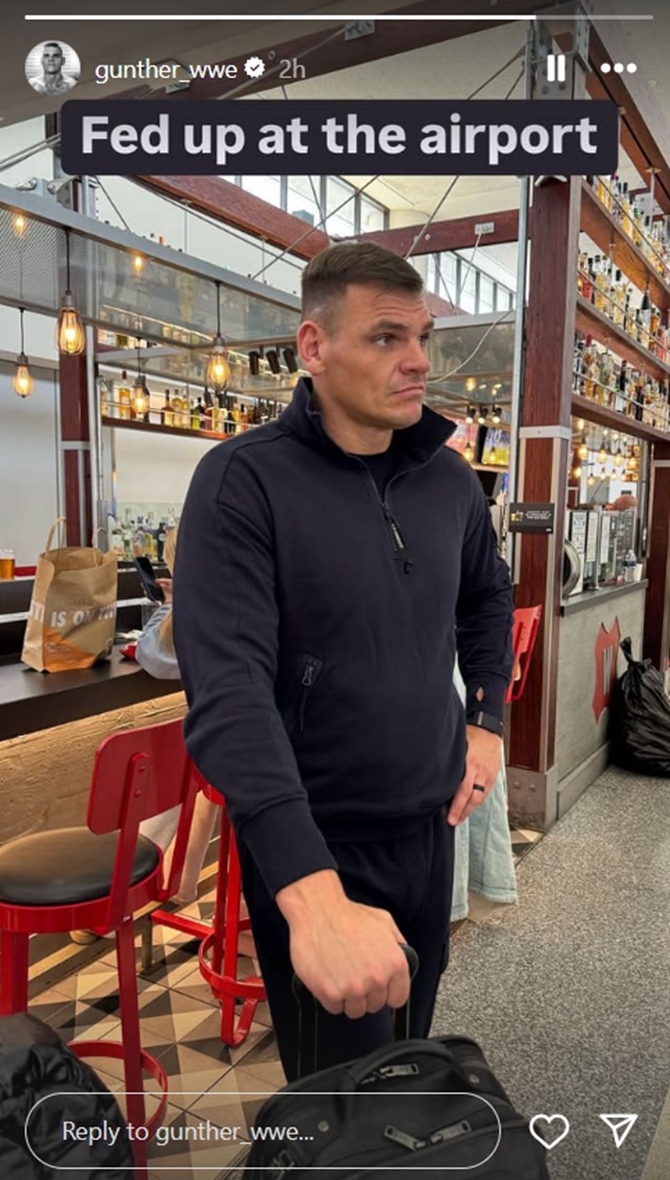 Will Gunther make it to WWE RAW? [Image credit: Screenshot of Gunther&#039;s Instagram story]