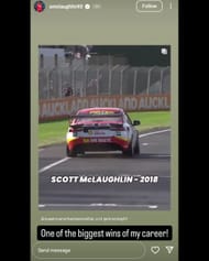Scott McLaughlin via Instagram story @smclaughlin93