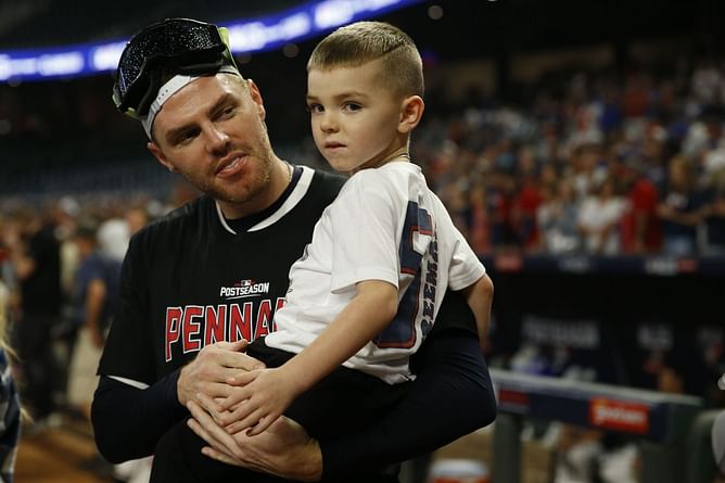 Freddie Freeman's bobblehead night celebrating 2024 World Series walk-off grand slam set for special visit from son Charlie