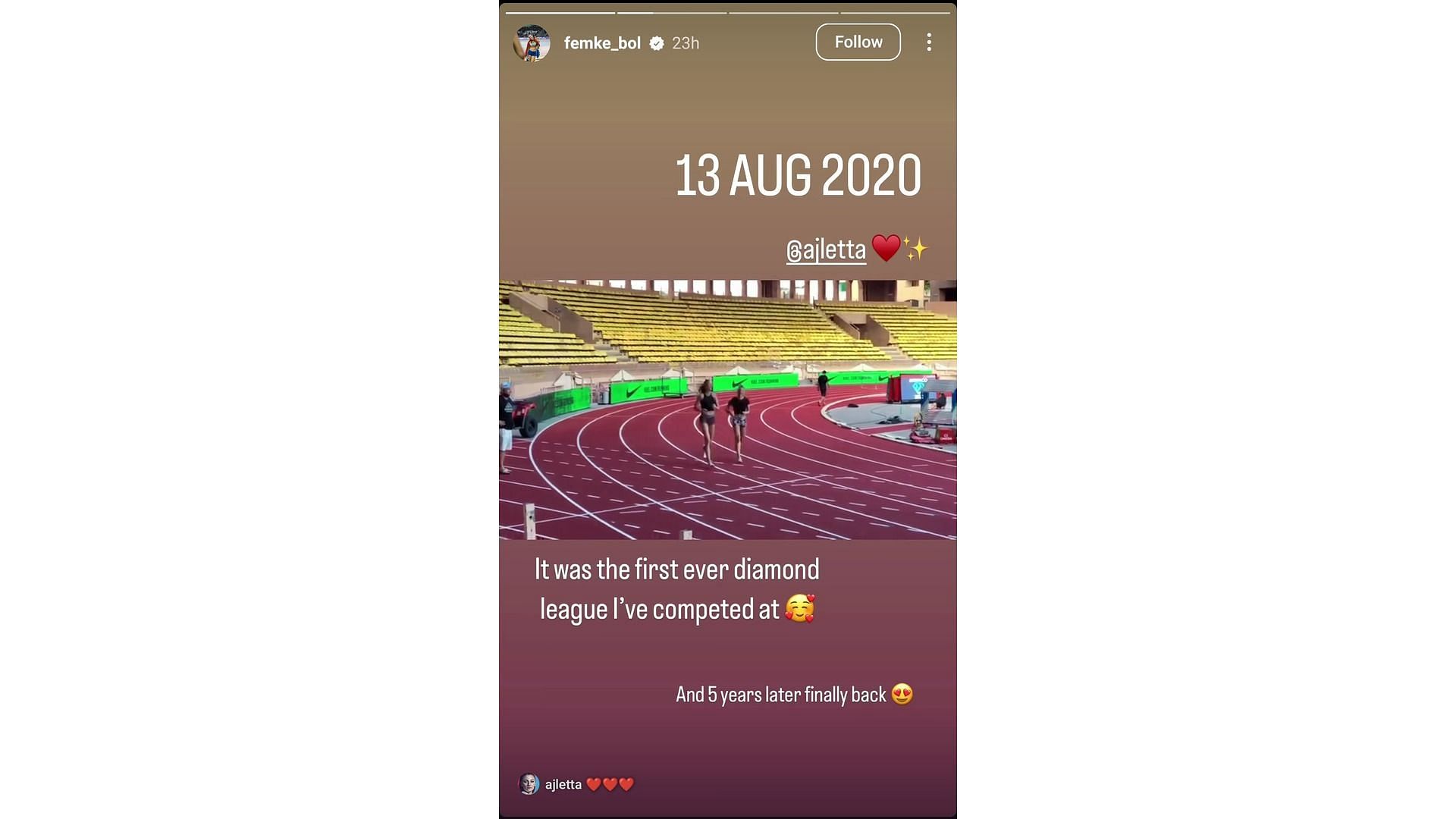 Bol&#039;s second Instagram story (Image via: Bol&#039;s Instagram)