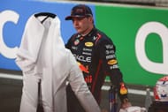 Max Verstappen with FIA president at Mohammed Ben Sulayem at F1 Saudi Arabian Grand Prix 2025 - Source: Getty