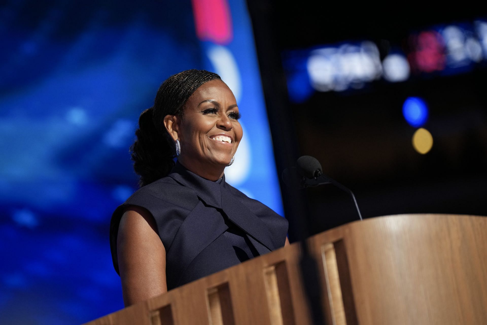 Michelle Obama at the 2024 Democratic National Convention: Day 2 - Image via: Getty