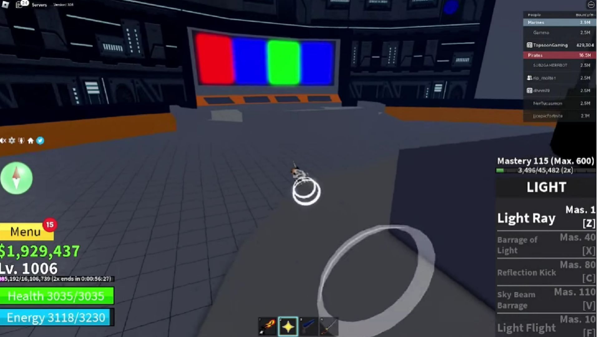 Use the above color order to open the door hiding the Mysterious Scientist (Image via Roblox // YouTube@TopsoonGaming)