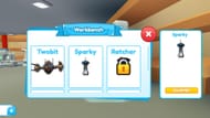 Buy new robots by accessing the Workbench (Image via Roblox)