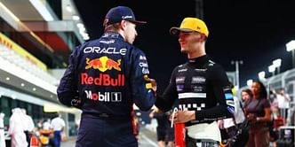 "I'll break it if you want": When Lando Norris joked about smashing Max Verstappen's race winner's trophy