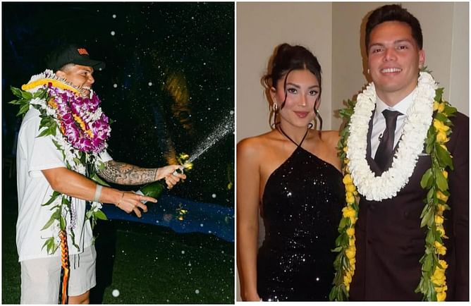 Dillon Gabriel's fiancée Zo Caswell sends 4-word message to Browns fans after bidding adieu to Hawaii and family in IG post