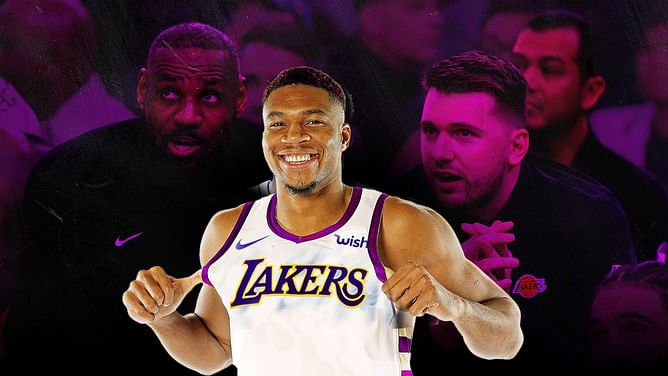 NBA Mock Trade: Blockbuster deal landing Giannis Antetokounmpo on Lakers to form big 3 with Luka Doncic and LeBron James, explained