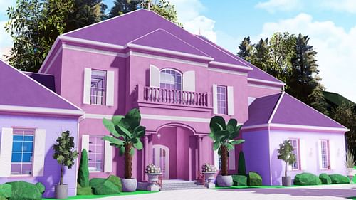 Build your dream house in Dollhouse Tycoon (Image via Roblox)